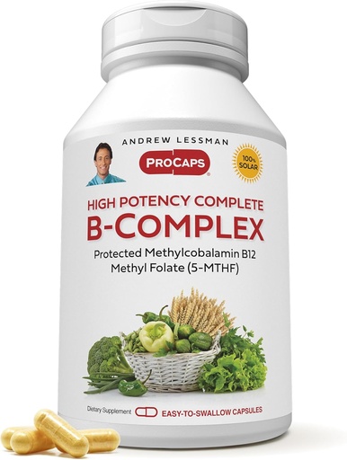 [BRSWKHD3OUPGYAA4] ANDREW, High Potency B-Custer 180 Capsules - với mức độ cao của Folate và Biotin, thúc đẩy sự tăng trưởng tế bào, năng lượng, Hàm Immune, Detoxation, Fat Metabolism và hơn nữa