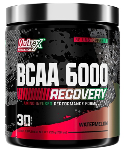 [BRSWGAQ3A4CQAHTX] Nutrex Research - BCAA Powder 6000 Amino Acid - 6 Grams of BCAAs Amino Acids Supplement for Post Workout Recovery & Muscle Growth - Amino Energy Workout Recovery Drink (Watermelon - 30 Servings)