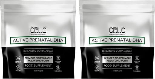 [BRSRMGIZBYHBAGTU] Orlo PRENATAL DHA - Prenatal DHA Omega 3 Supplement - Triple Strength Omega3s - Vegan DHA & EPA vetikate Omega-3 Oil - toetab aju arengut raseduse ja imetamise ajal (120 Mini Softgels)