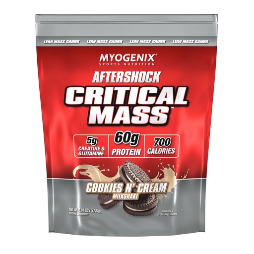 [BRSWIYAHCZ7REETC] Myogenix Critical Mass Gainer – Muscle Mass Weight Gain Supplement, Zero Lactose Whey Protein Powder – Anabolic Whey Protein – Cookies & Cream (5 lbs)