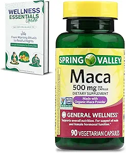 [BRSRAEIBBB7BYE3G] Maca Root | Vegetarian Capsules, 500 mg, 90 Count | Maca Root Powder for Women and Men | Root Extract for General Wellness | Non-GMO, Gluten Free | Organic Maca Powder