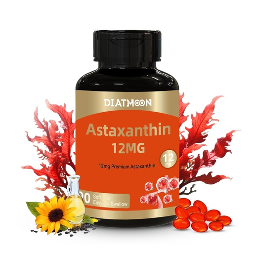 [BRSRGGQ7BYFAEDTU] Astaxanthin Supplements Softgels Natural Microalgae Astaxanthin 12mg Women and Men Easy to Swallow 90 Softgels Non-GMO, Gluten Free, No Soy