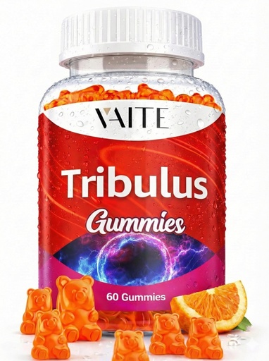 [BRSREZT2OUOQIDI4] VAITE Tribulus Terrestris Gummies 1000 mg – 60 Chewable Gummies – Vegan, Sugar-Free, Gluten-Free, Non-GMO – Plant-Based Daily Formula – No Water Needed – Easy-to-Take Supplement Format