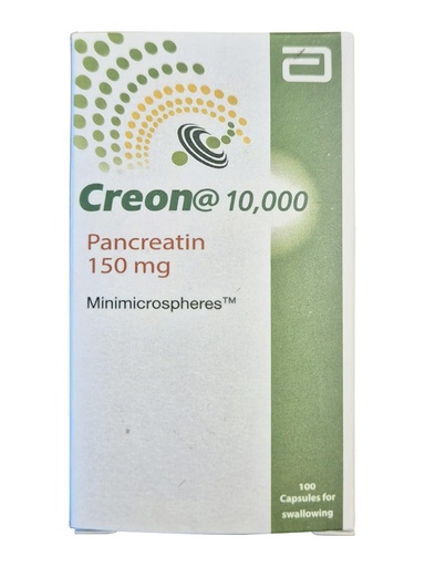[BRSRE2T7OIFQ2HQ6] UPAX Creon 10,000 Pancreatin 150mg – Digestive Enzyme Supplement with Lipase, Protease & Amylase – Supports Healthy Digestion & Nutrient Absorption – 100 Count