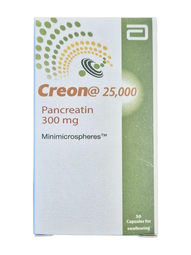 [BRSRE2T7OQIAKCD4] UPAX Creon 25,000 Pancreatin 300mg – Digestive Enzyme Supplement with Lipase, Protease & Amylase – Supports Healthy Digestion & Nutrient Absorption – 50 Capsules