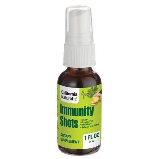 [BRSROAT7CABAO2D3] California Natural Immunity Shots 1oz Bottle, Organic Ginger Root, Oregano Oil - Potent & Pure Immune System Booster - Immune System Support & Wellness Shot (Pack of 1)