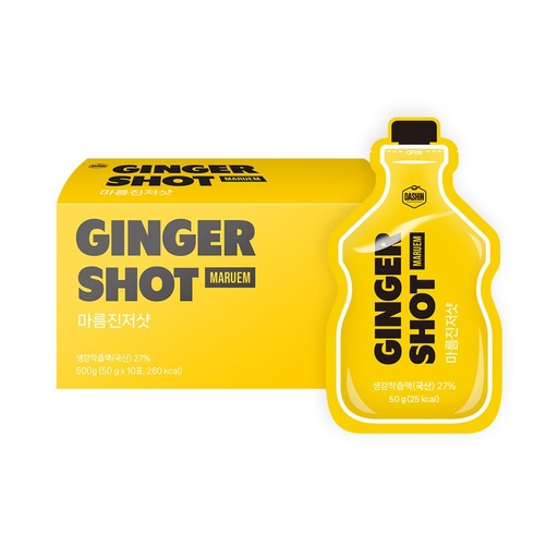[BRSRGYYQA5YB4C3B] DASHIN MARUEM Korean Ginger Shot with Turmeric & Black Pepper, Caffeine-Free Wellness Drink, No Added Sugar, 1.7 fl oz (10-Pack), Vegan, Keto & Gluten-Free