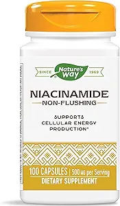 [BRSWI2QGDFYQYCTU] Nature's Way Niacinamide 500mg - 100 Capsules (4 Pack)