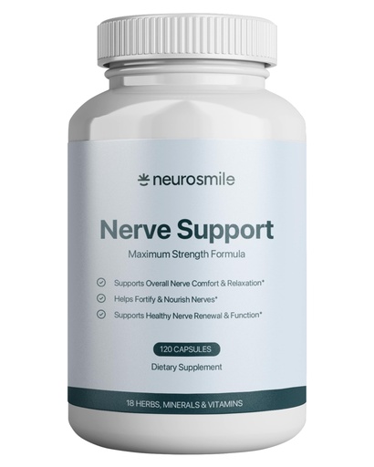 [BRSRGY34AANGG234] Nerve Support Supplement | Support Healthy Sensation | Alpha Lipoic Acid 600 mg, Methylcobalamin & L-Carnitine | 18 Nutrients | 120 Capsules (30 Day Supply)