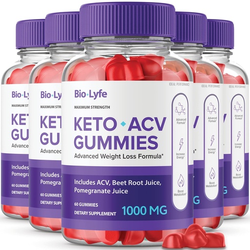 [BRSRMEI5BAJQEADA] Biolyfe Keto + Gummies,BiolyfeKeto ACV Keto Supplement Gummies - Maximum Strength, Keto+ ACV Gummys, All Natural Support Formula Keto+ACV Advanced Formula, Biolyfe Keto Gummy Reviews (5 Pack)