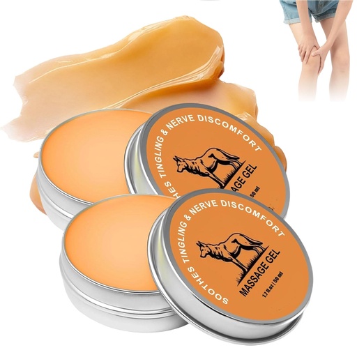 [BRSREAD5CEBQYFY3] 2PCS Nerve Relief Balm for Neuropathy, Natural Joint Care Soothing Massage Cream with Magnesium and Menthol