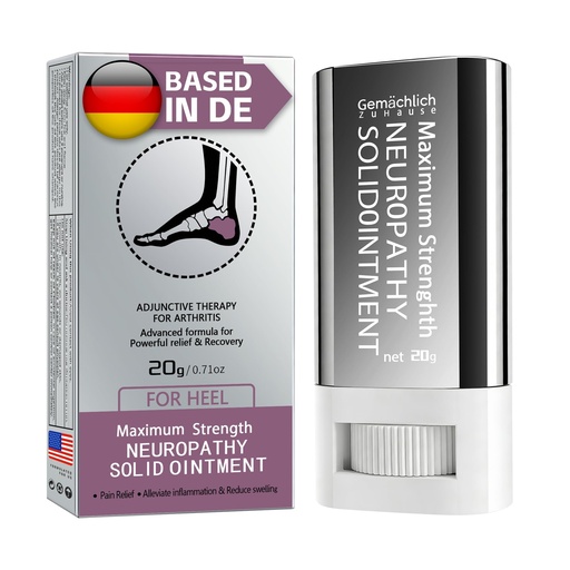 [BRSRGGIEOUIBO3DX] NDC Listed Heel Pain Relief Arnica Gel Stick GMP Grade OTC Salve with Camphor and Hypericum Perforatum Oil for Foot Neuropathy Burning Tingling and Bruises 0.71oz