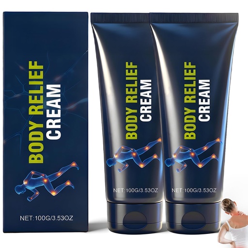 [BRSREBDRO55G2ETX] Relief Cream, Suitable for feet, Hands, Legs, Muscles, Joints and Waist, Mild & All Natural (2PCS)