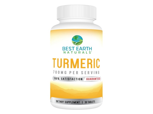 [BRSWGHABCAHGA3TH] Best Earth Naturals Organic Turmeric 700 mg with Black Pepper for Max Absorpotion- Herbal Supplements - 30 Day Supply