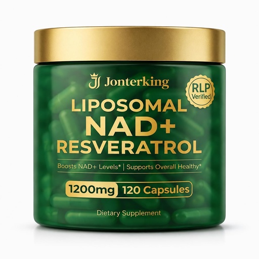 [BRSRGGQHBF7WOALK] NAD+ Supplement, 1200mg Per Serving, Nicotinamide Riboside Malate with Trans-Resveratrol, Quercetin & CoQ10, Daily Supplement Formula, 120 Veggie Capsules, 60 Servings