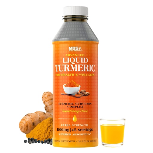 [BRSWGHAQC4GWCA3B] Advanced Liquid Turmeric – High Absorption Curcumin with Black Pepper & Vitamin D3 for Maximum Bioavailability – Joint, Inflammation & Immune Support – 20 fl oz