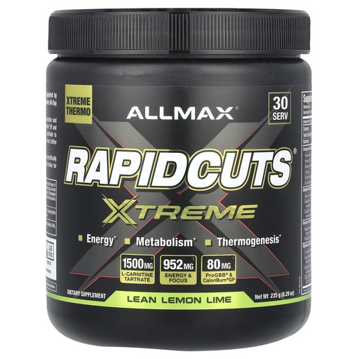 [BRSRAED7PIHWCYDD] ALLMAX Nutrition Rapidcuts Xtreme Powder Lean Lemon Lime, 235G