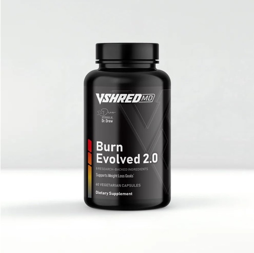 [BRSREAT3DEPREYDX] V Shred MD Burn Evolved 2.0 – Dr. Drew Approved Metabolic Health Supplement – Formulated to Support Metabolic Function, Energy & Healthy Blood Sugar – 60 Capsules