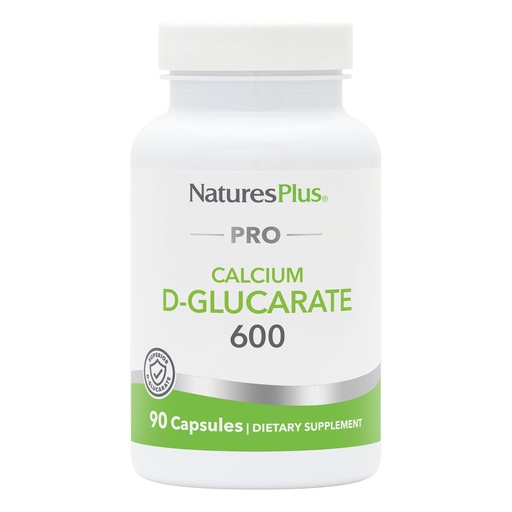 [BRSRAZQEBB7WED3G] NaturesPlus PRO Calcium D-Glucarate (CDG) 600 mg - 90 Capsules - Non-GMO, Vegan, Gluten Free, Soy Free - 90 Servings