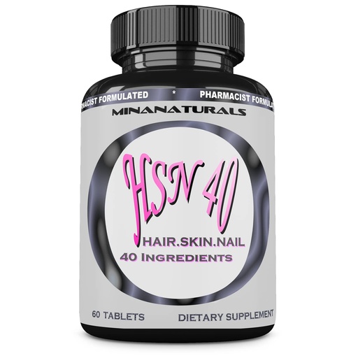 [BRSRMAYTAR4BS2TB] HSN 40 Hair Skin and Nails Growth Vitamins for Women with Biotin 10000 mcg, Keratin, Collagen for Thicker, Stronger Hair, Tight, Smooth and Soft Skin, Healthy Nails