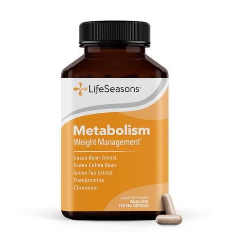 [BRSWGZILBUPRED34] Metabolism - Weight Control Support & Energy Boosting Supplement - Natural Appetite Suppressant - Curbs Cravings - Green Tea, Coffee Bean, Chromium, Cacao & Theobromine - 140 Capsules