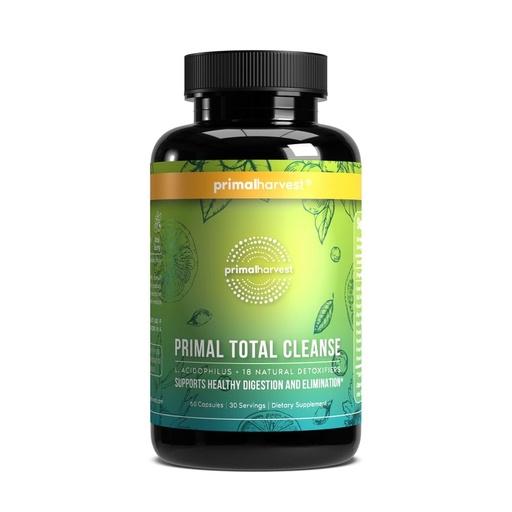 [BRSW2EALBB6BMALJ] Primal Harvest Full Body Detox Cleanse, Liver,Kidney,Gut,Bowel,Intestinal, & Stomach Cleanse, 60 Count Bottle