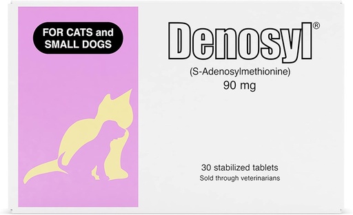 [BRSWIYT3PMJRS3LI] Nutramax Denosyl Liver and Brain Health Supplement for Small Dogs and Cats, With S-Adenosylmethionine (SAMe), 30 Tablets