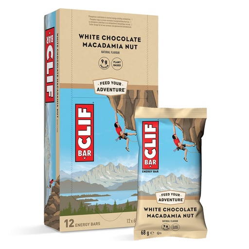 [BRSWI2QGAUAA4D3C] Clif Bar Energy Bar (White Chocolate Macadamia)