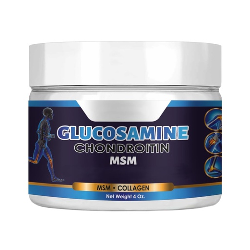 [BRSRAAY6OZ6WMCL4] Glucosamine Chondroitin MSM & Collagen Cream, 4 oz.