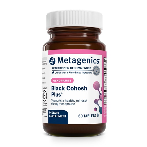 [BRSWIZQOB4FAY3LM] Metagenics Black Cohosh Plus - Menopause Relief & Relaxation Support* - with Black Cohosh Root Extract, Lemon Balm & Motherwort - Supports Hot Flash Relief & Mood Balance* - 60 Tablets