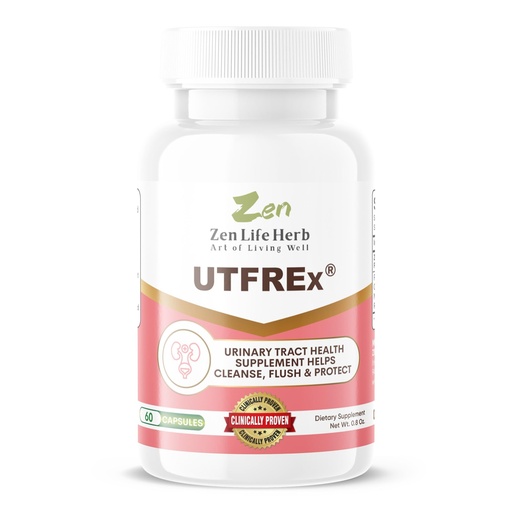 [BRSRAHYHBMNAEFLA] UTFREx – Fast Acting - Promotes Urinary Tract Health Supports Healthy Immune and Urinary System, No Vitamins, Minerals, Prebiotics, Sugar, Plant-Based Supplement (60 Capsules)