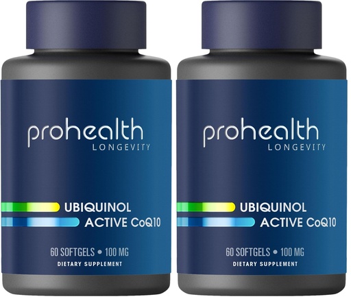 [BRSRGFAOCQARSYLA] ProHealth Ubiquinol CoQ-10 (100 mg - 60 softgels) (Pack of 2)