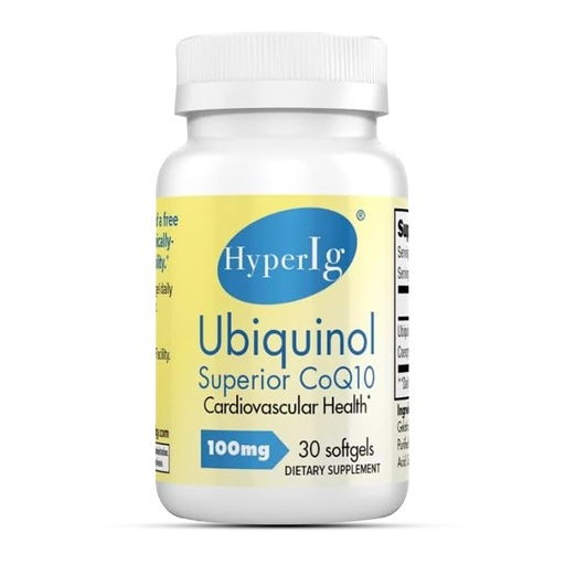 [BRSWY233OIJWYCYV] Ubiquinol CoQ10 100mg | High Absorption & Superior Bioavailability | Supports Heart, Brain & Lung Health, Energy, Antioxidant Protection | Non-GMO, Gluten-Free, Kosher, 30 Softgels
