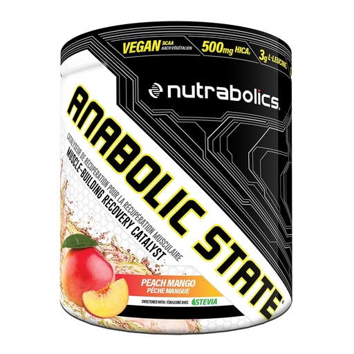 [BRSRE2YQOIHAOELZ] Nutrabolics Dietary Supplement Anabolic State Peach Mango 375g (30 Servings)