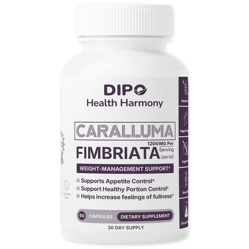 [BRSRECYBBUHWMEQU] DIPO Caralluma Fimbriata 1200mg - Appetite Support & Portion Control Supplement