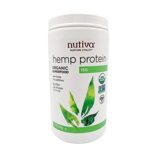 [BRSWIFQYDECQIETG] Nutiva, Hemp Protein, Organic 15g, 16 Fl Oz