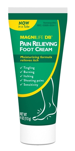 [BRSWKGYYAIFAAE3M] MagniLife DB Pain Relieving Foot Cream, 4 Oz Tube, Calming Relief for Burning, Tingling, Shooting & Stabbing in Feet & Legs, Moisturizing & Hydrating Foot Cream Suitable for Diabetic & Sensitive Skin