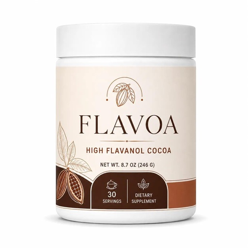 [BRSRYYA7CQFQECT4] Talina FLAVOA High Flavanol Cocoa Powder，600mg Flavanols + 600mg Epicatechin per Scoop, Cacao Supplement for Nitric Oxide and Wellness Support, Sugar Free, Non-GMO Vegan,30 Servings, 8.7 Oz