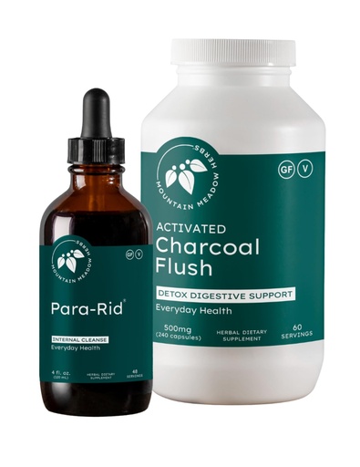 [BRSRGFQYCN5G2CL6] Mountain Meadow Herbs Herbal Digestive Cleanse Kit – Bitters Tincture & Charcoal Binder for Gas, Bloating, Gut Health & Internal Balance