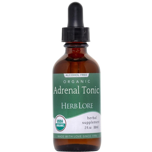 [BRSRAGIKAB6RQDL3] Herb Lore Organic Adrenal Tonic Tincture - Herbal Adrenal Support Supplement - Adaptogen Drops with Ashwagandha, Rhodiola, Eleuthero, Holy Basil, and Schisandra - Alcohol Free - Liquid - 2 Fl Oz