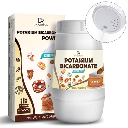 [BRSRAEABC4IBSFLB] Potassium Bicarbonate 10oz - 100% Pure Potassium Bicarbonate Powder for Plants, Cakes, Wine Making, Leavening - Food Grade Potassium Bicarbonate Powder Leavening Agent for Baking, Cookies, Snacks