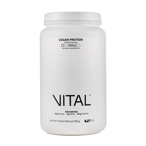 [BRSRAA33OJ7GAHT4] LTH Vital Vegan Protein - Trusted by Life Time Members - Plant-Based Protein Powder Made from Pea Protein - Supports a Healthy Immune System - Dairy Free & Soy Free - Vanilla, 30 Servings
