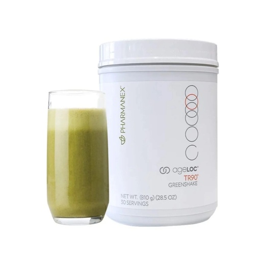 [BRSREBQBCQCWMG36] Nu Skin ageLOC TR90 GreenShake | Plant-Based Protein with Supergreens | Pea, Rice & Chia Blend | Gluten-Free, Soy-Free, Lactose-Free | Supports Wellness | 30 Servings