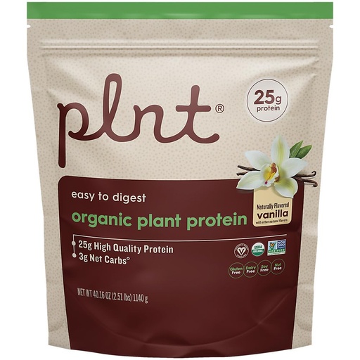 [BRSROGQCOUDQMAD5] Organic Plant Protein Powder a Vanilla a 2.51 lbs./30 Servings