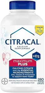 [BRSRABQ7OYIWECLX] Citracals Maximum Plus Calcium Citrate + D3, 280 Caplets