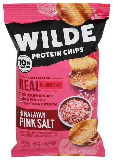 [BRSWGHA2CAMGCEI6] WILDE BRANDS Himalayan Pink Salt Chicken Chips, 2.25 OZ