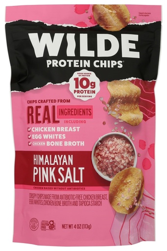 [BRSRMFACORYGCDL6] Wilde Brands Himalyan Pink Salt Protein Chips, 4 OZ