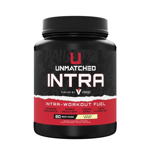 [BRSRGYA5BAIBAA3P] Unmatched Intra Workout Powder | Carbohydrate, Electrolyte, L-Glutamine, & Vegan EAA Mix | for Hydration & Endurance | Natural Flavors & Sweeteners | 20 Servings (Lemon Drop)