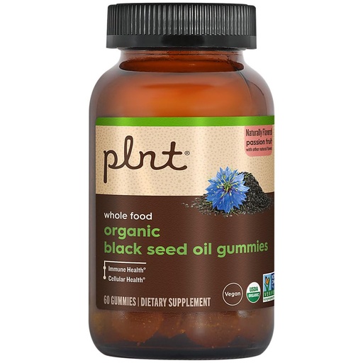 [BRSRAAYCDEARO3AU] Organic Black Seed Oil Gummies a" Immune & Cellular Support a" Passion Fruit (60 Gummies)
