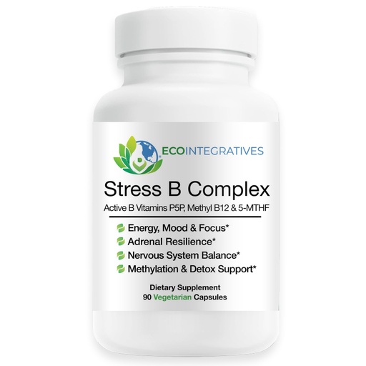 [BRSREEDRPMNB6FLF] Stress B Complex – Complete B Complex with Active & Methylated B Vitamins (P5P, Methyl B12, 5-MTHF) – Supports Stress, Energy, Mood, Adrenal & Nervous System Health – 90 Veg Caps